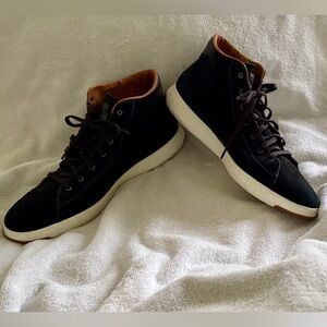 Cole Haan Grsndprø GRAND.OS men’s 13 high tops black suede and brown leather